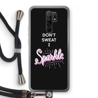 Sparkle quote: Xiaomi Redmi 9 Transparant Hoesje met koord