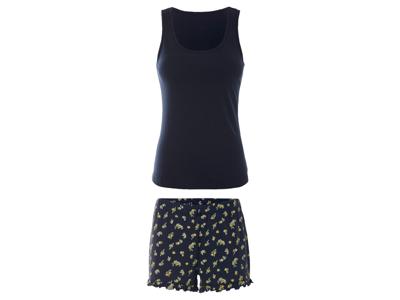 esmara Korte dames pyjama (Marineblauw, XS (32/34))
