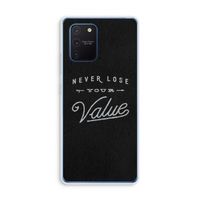 Never lose your value: Samsung Galaxy Note 10 Lite Transparant Hoesje