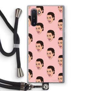 Ugly Cry Call: Samsung Galaxy Note 10 Transparant Hoesje met koord