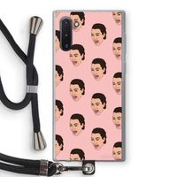 Ugly Cry Call: Samsung Galaxy Note 10 Transparant Hoesje met koord