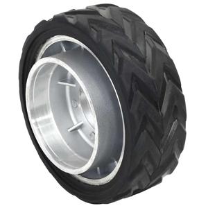 VidaXL Wiel voor neuswiel ø19,5x10 cm massief aluminium en rubber