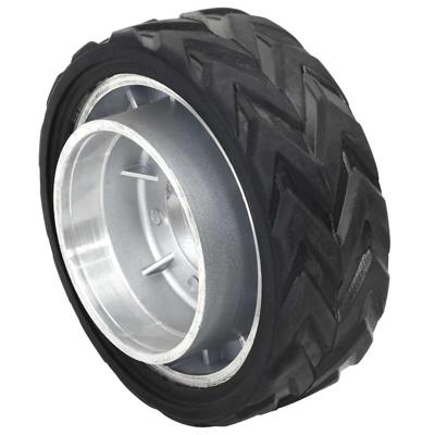 VidaXL Wiel voor neuswiel ø19,5x10 cm massief aluminium en rubber
