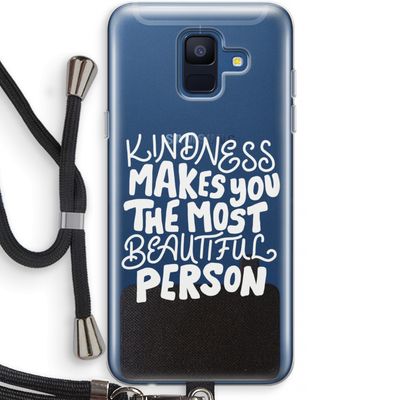 The prettiest: Samsung Galaxy A6 (2018) Transparant Hoesje met koord