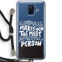 The prettiest: Samsung Galaxy A6 (2018) Transparant Hoesje met koord