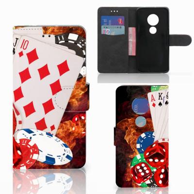 Motorola Moto G7 Play | Wallet Case | met Pasjes | Casino
