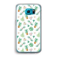 Ananas bladeren: Samsung Galaxy S6 Transparant Hoesje