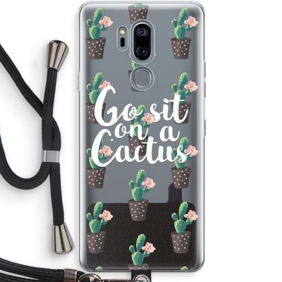 Cactus quote: LG G7 Thinq Transparant Hoesje met koord