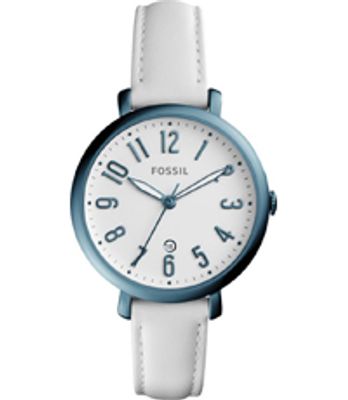 Horlogeband Fossil ES4203 Leder Wit 14mm