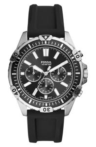 Fossil Garrett chronograaf quartz Herenhorlogemet zwarte wijzerplaat FS5624