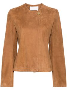 Chloé veste cintrée en daim - Marron