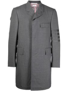 Thom Browne blazer mi-long à détail 4 bandes signature - Gris