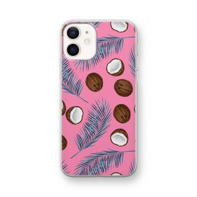 Kokosnoot roze: iPhone 12 mini Transparant Hoesje