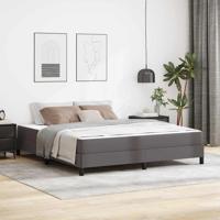 Bed met matras Grijs 180 x 200 cm Kunstleer