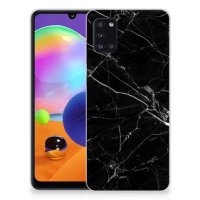 Samsung Galaxy A31 | TPU | Siliconen hoesje | Marmer Zwart - Origineel Cadeau Vader