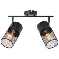 Brilliant Zwarte plafondlampKamolo 2x E27 - 99724/76