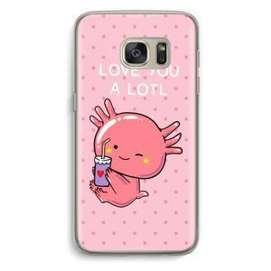 Love You A Lotl: Samsung Galaxy S7 Transparant Hoesje