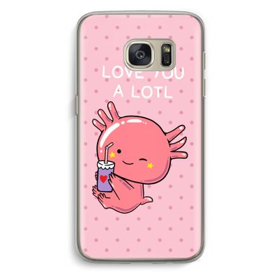 Love You A Lotl: Samsung Galaxy S7 Transparant Hoesje