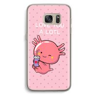 Love You A Lotl: Samsung Galaxy S7 Transparant Hoesje