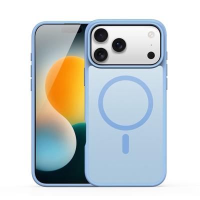 Dux Ducis Yind iPhone 17 Pro Max hoesje - slanke backcover met MagSafe ondersteuning - Lichtblauw
