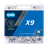 KMC X9 - silver/grey (122 links)