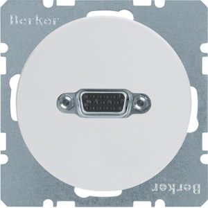 Berker contactdoos VGA schroef R1-R3 wit 3315412089