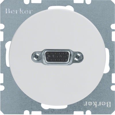Berker contactdoos VGA schroef R1-R3 wit 3315412089