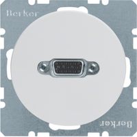 Berker contactdoos VGA schroef R1-R3 wit 3315412089