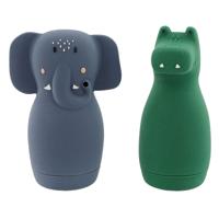 Trixie badspeelgoed squeezy dieren - mrs. elephant & mr crocodile