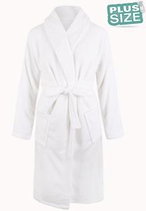 Plus size badjas unisex - wit-3Xl/4XL