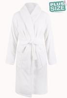 Plus size badjas unisex - wit-3Xl/4XL