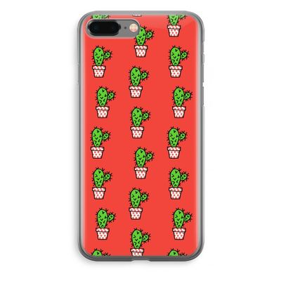 Mini cactus: iPhone 8 Plus Transparant Hoesje