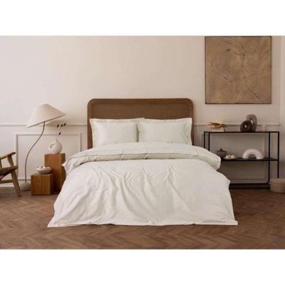 Beddengoedset - 1 dekbedovertrek 220 x 240 cm + 2 kussenslopen 60 x 60 cm - 100% katoen satijn - Beige