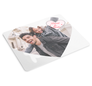 Valentijnsdag liefde Muismat met naam