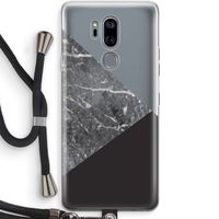 Combinatie marmer: LG G7 Thinq Transparant Hoesje met koord