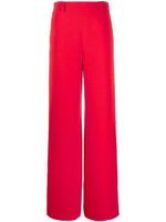 Valentino Garavani pantalon ample à taille haute - Rouge