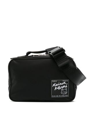 Maison Kitsuné sac banane à patch logo - Noir