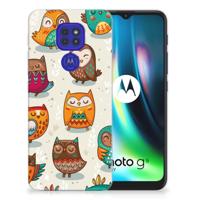 Motorola Moto G9 Play | E7 Plus | TPU Hoesje | Vrolijke Uilen