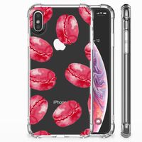 Apple iPhone Xs Max Beschermhoes Pink Macarons