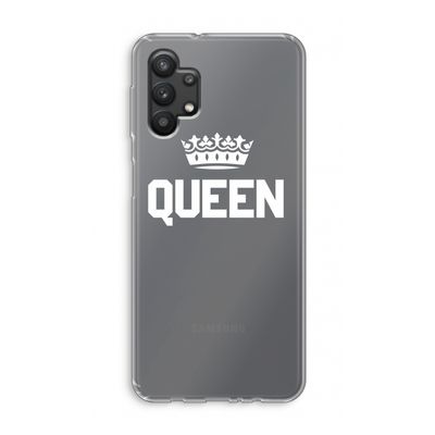 Queen zwart: Samsung Galaxy A32 5G Transparant Hoesje