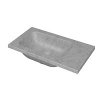 INK - Fontein Natuursteen Zonder Kraangat Universeel - 400x220x16 mm - Mat Wit Marmer