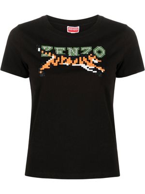 Kenzo t-shirt à broderies - Noir
