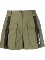 Love Moschino short plissé à bande logo - Vert