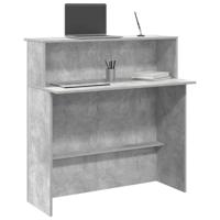 Receptiebalie 100x50x103,5 cm bewerkt hout betongrijs