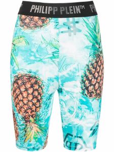 Philipp Plein short de cyclisme Pineapple Stones Stones - Bleu