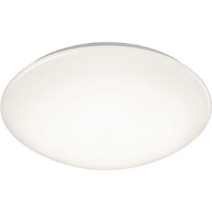 LED Plafondlamp met Bewegingssensor - Trion Poly - Opbouw Rond 18W - Spatwaterdicht IP44 - Warm Wit 3000K - 360° - Mat Wit