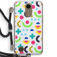 8-bit N°1: LG K10 (2017) Transparant Hoesje met koord
