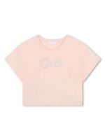 Chloé Kids t-shirt à logo brodé - Rose - thumbnail