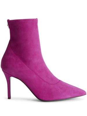 Giuseppe Zanotti bottines Mirea 90 mm en cuir - Violet