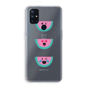 Smiley watermeloen: OnePlus Nord N10 5G Transparant Hoesje